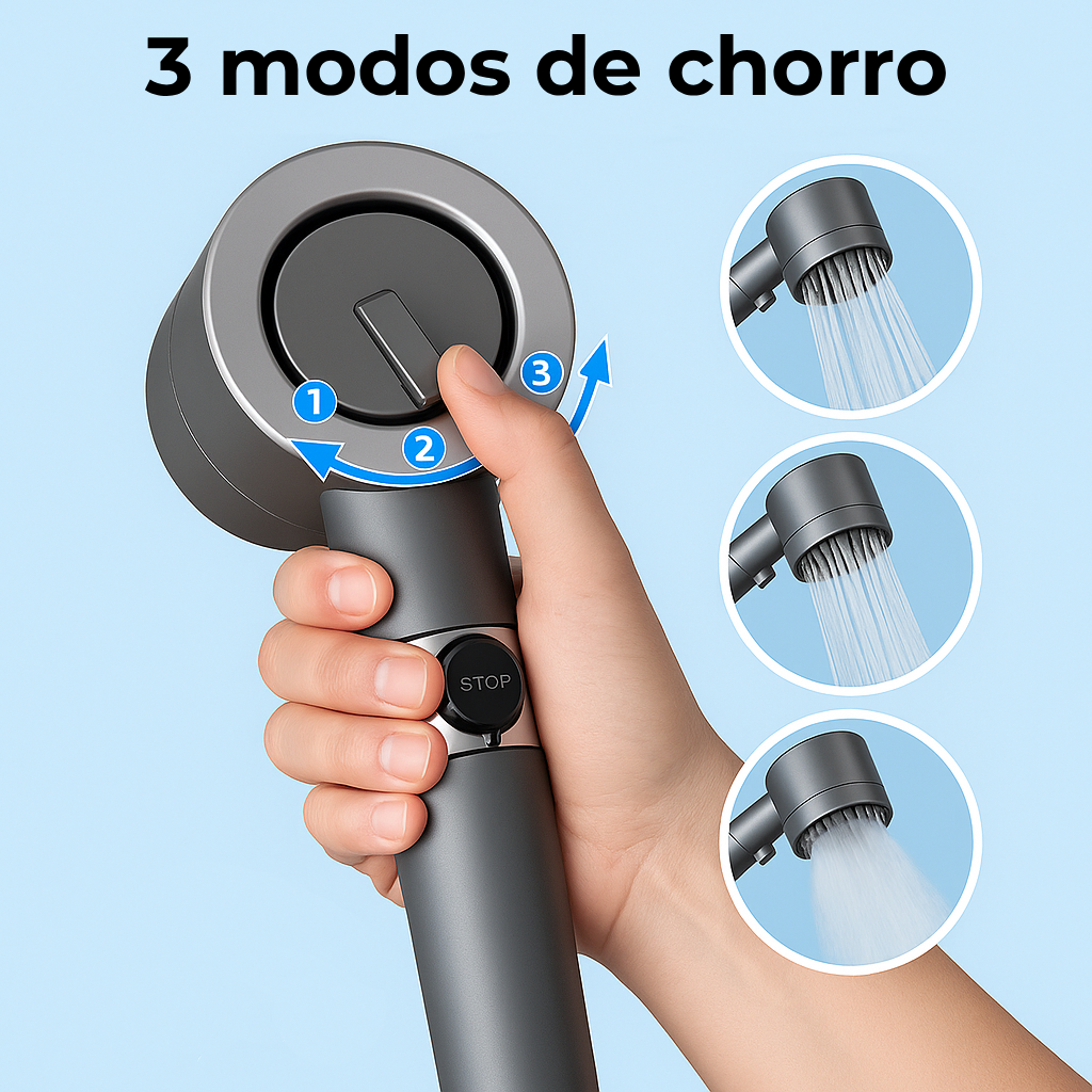 Cabezal de Ducha Alta Presión AquaBoost™